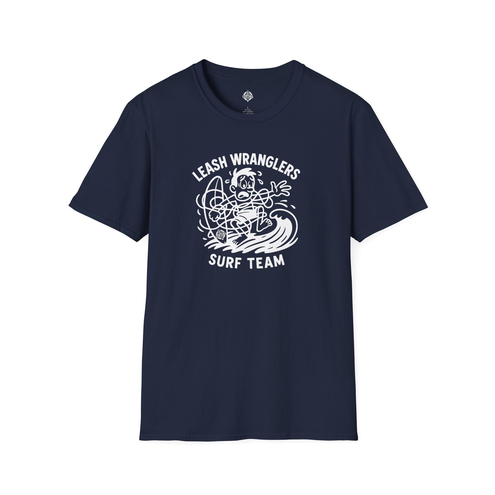 Leash Wranglers Surf Team Unisex - Soft Style U.S. Cotton T-Shirt