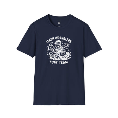 Leash Wranglers Surf Team Unisex - Soft Style U.S. Cotton T-Shirt