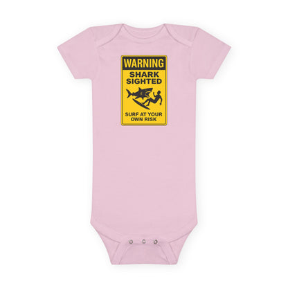 Shark Sighted - Baby Short Sleeve 100% Cotton Onesie