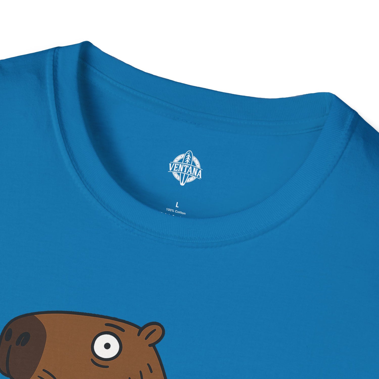 Capybara Surfer Unisex - Soft Style U.S. Cotton T-Shirt