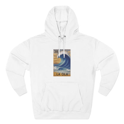 Wave Lotería Unisex - Pull-Over Cotton Blend Fleece Hoodie (La Ola)