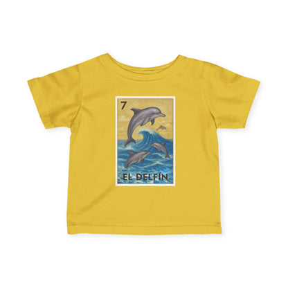 Dolphin Lotería - Infant 100% Cotton T-Shirt (El Delfín)