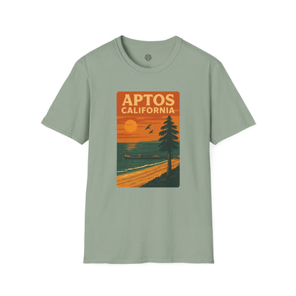 Aptos California Sunset Unisex - U.S. Cotton T-Shirt