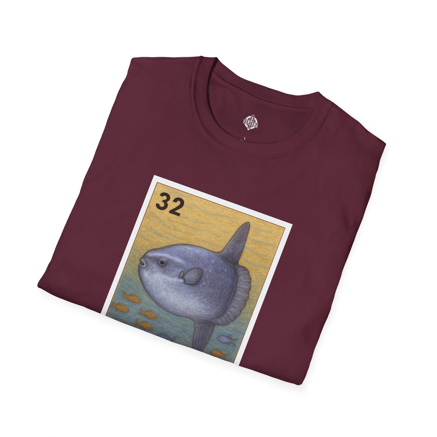 Sunfish Lotería Unisex - Soft Style U.S. Cotton T-Shirt (El Pez Luna)