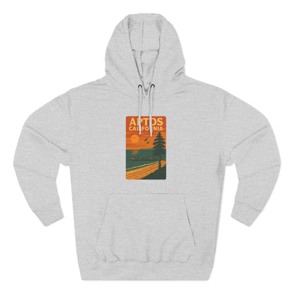 Aptos California Sunset Unisex - Pull-Over Cotton Blend Fleece Hoodie