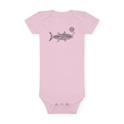 Ventana Wooden Tuna - Baby Short Sleeve 100% Cotton Onesie