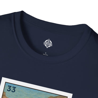 Hermit Crab Lotería Unisex - Soft Style U.S. Cotton T-Shirt (El Cangrejo Ermitaño)
