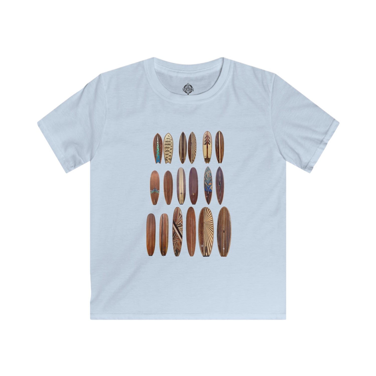 Ventana Wooden Surfboards Kids - Soft Style U.S. Cotton T-Shirt