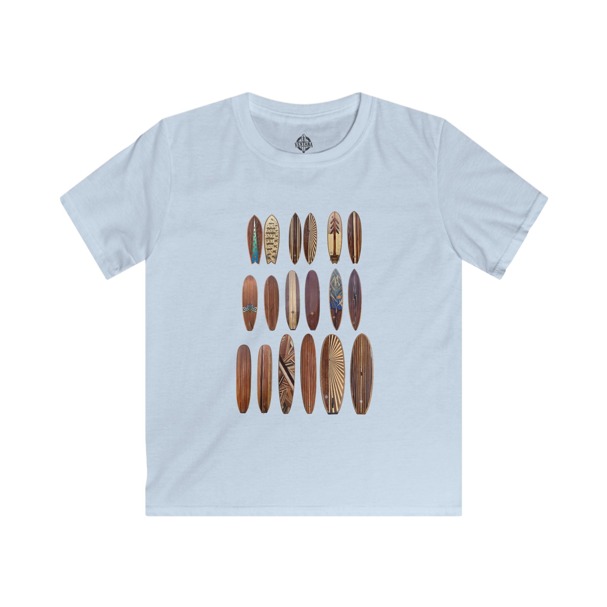 Ventana Wooden Surfboards Kids - Soft Style U.S. Cotton T-Shirt