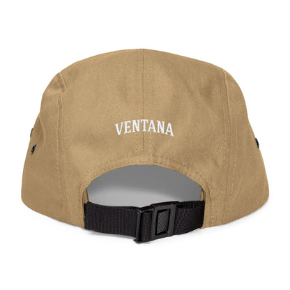 Ventana Three Board Embroidered 5 Panel Cap - 100% Cotton