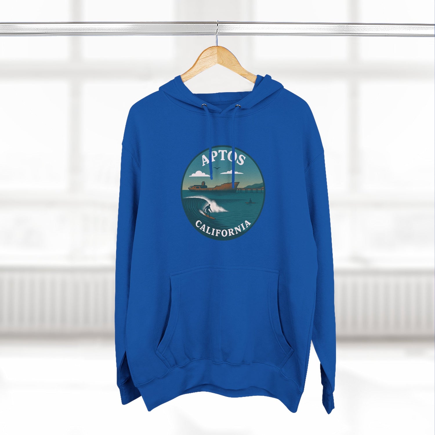 Aptos California Classic Unisex - Pull-Over Cotton Blend Fleece Hoodie