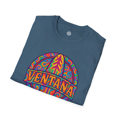 Ventana Psychedelic Treefish Logo - Soft Style U.S. Cotton T-Shirt