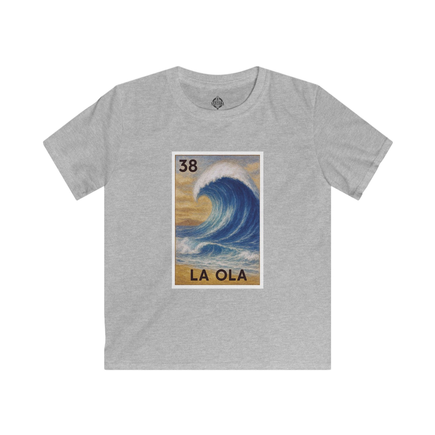Wave Lotería Kids - Soft Style U.S. Cotton T-Shirt (La Ola)
