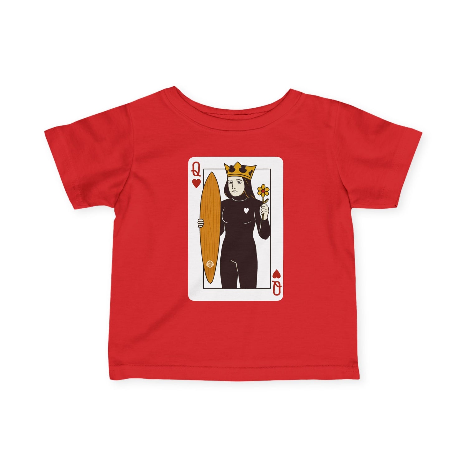 Queen of Hearts Surfer - Infant 100% Cotton T-Shirt