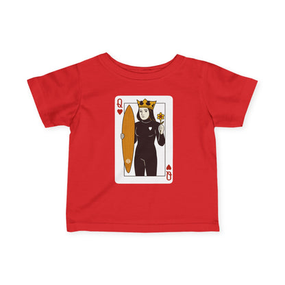 Queen of Hearts Surfer - Infant 100% Cotton T-Shirt