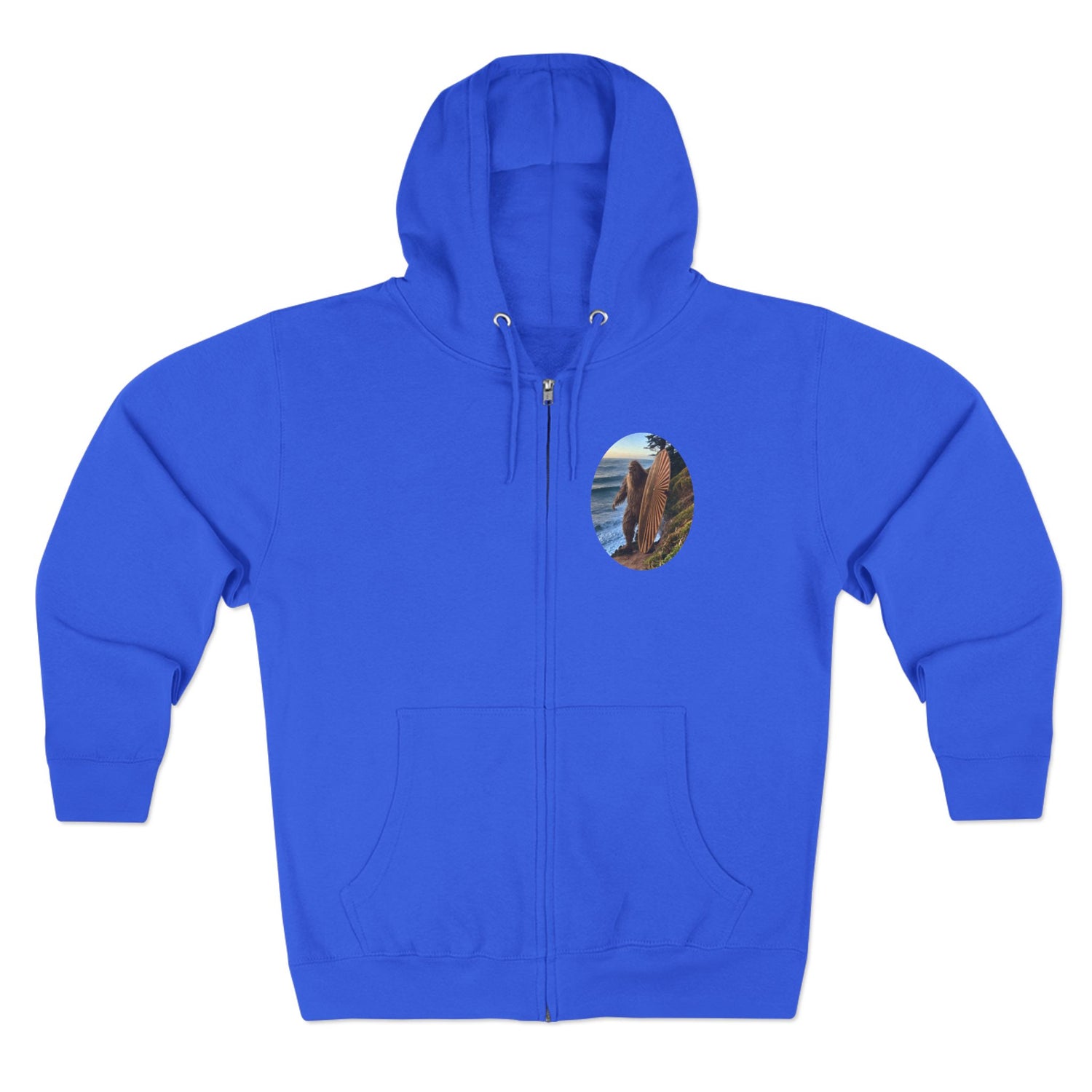 Ventana Real Surfsquatch Unisex - Zip Cotton Blend Fleece Hoodie