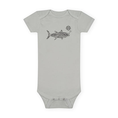 Ventana Wooden Tuna - Baby Short Sleeve 100% Cotton Onesie