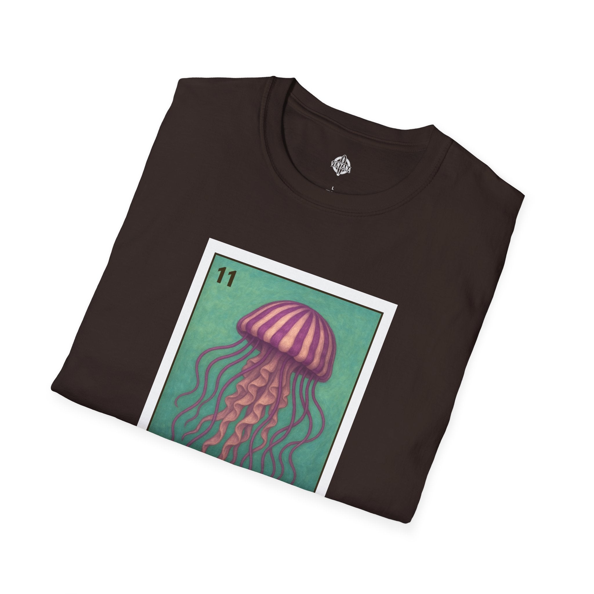 Sea Jelly Lotería Unisex - Soft Style U.S. Cotton T-Shirt (La Medusa)