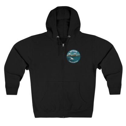 Aptos California Classic Unisex - Zip Cotton Blend Fleece Hoodie