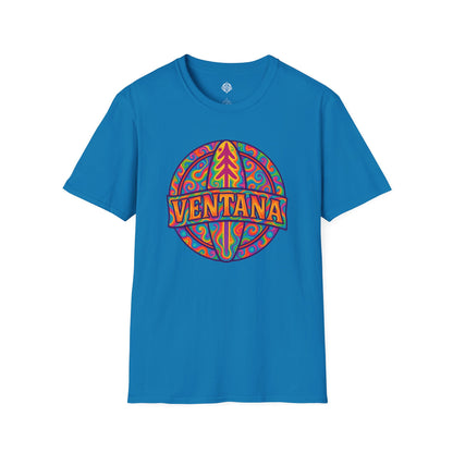 Ventana Psychedelic Treefish Logo - Soft Style U.S. Cotton T-Shirt