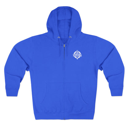 Ventana Wooden Surfboards Unisex - Zip Cotton Blend Fleece Hoodie