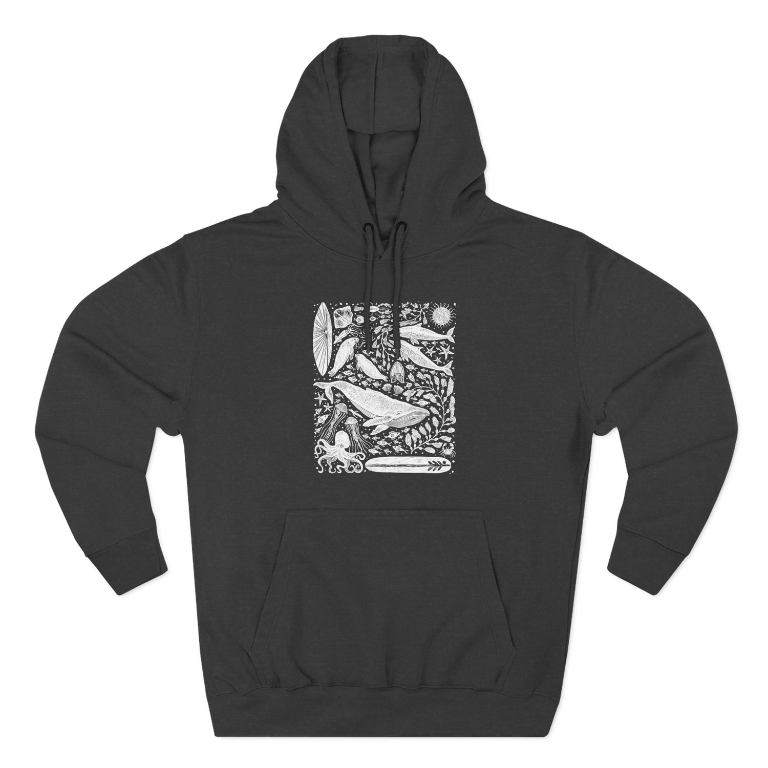 Ventana Marine Life by Lili Arnold Unisex - Pull-Over Cotton Blend Fleece Hoodie