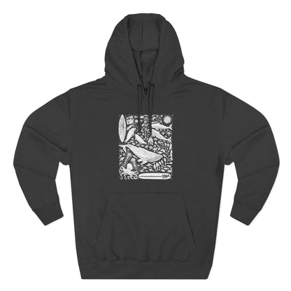 Ventana Marine Life by Lili Arnold Unisex - Pull-Over Cotton Blend Fleece Hoodie