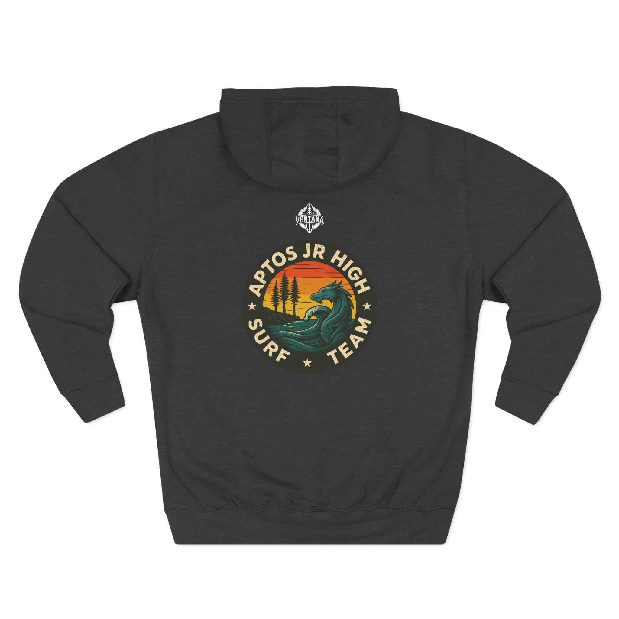 Aptos Junior High Surf Team Unisex - Pull-Over Cotton Blend Fleece Hoodie