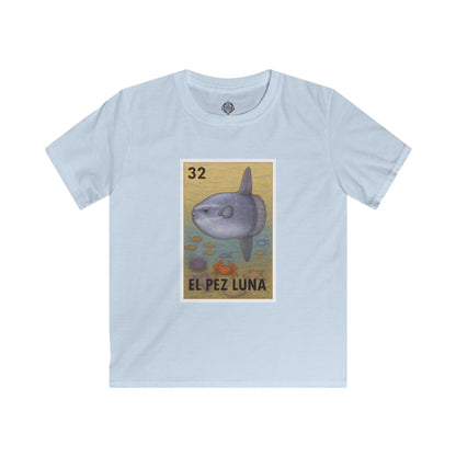 Sunfish Lotería Kids - Soft Style U.S. Cotton T-Shirt (El Pez Luna)