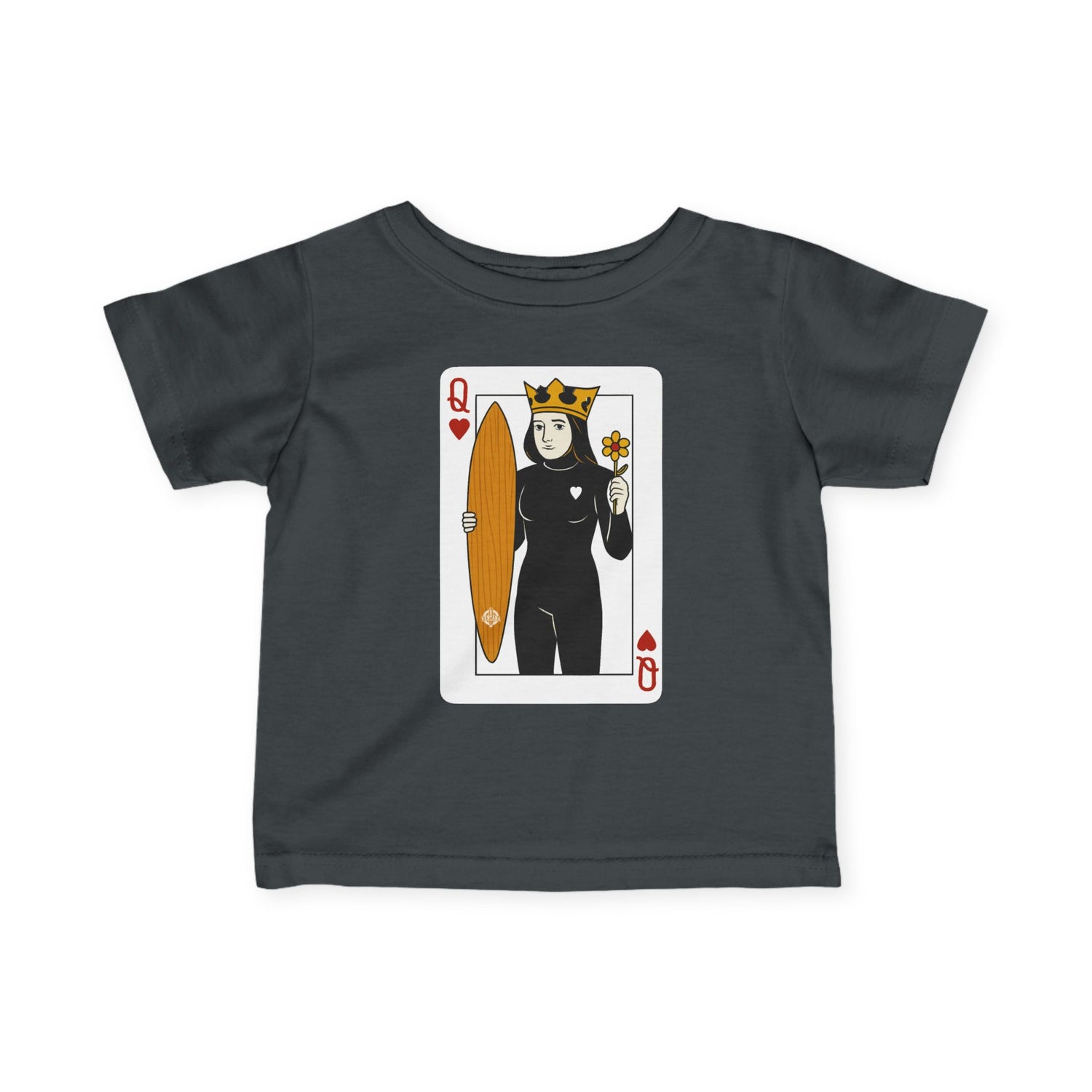 Queen of Hearts Surfer - Infant 100% Cotton T-Shirt
