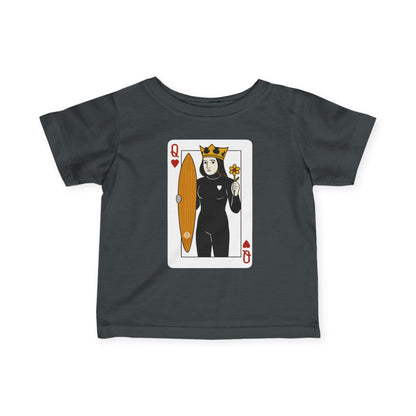 Queen of Hearts Surfer - Infant 100% Cotton T-Shirt