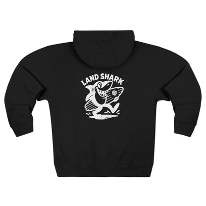 Land Shark Unisex - Zip Cotton Blend Fleece Hoodie