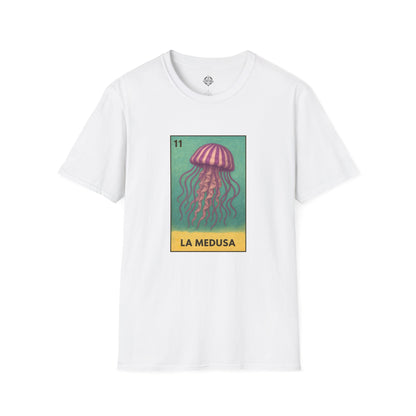 Sea Jelly Lotería Unisex - Soft Style U.S. Cotton T-Shirt (La Medusa)