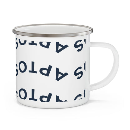 Aptos California Upside Down Enamel Camping Mug (12oz, small)