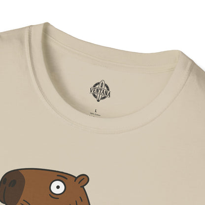 Capybara Surfer Unisex - Soft Style U.S. Cotton T-Shirt