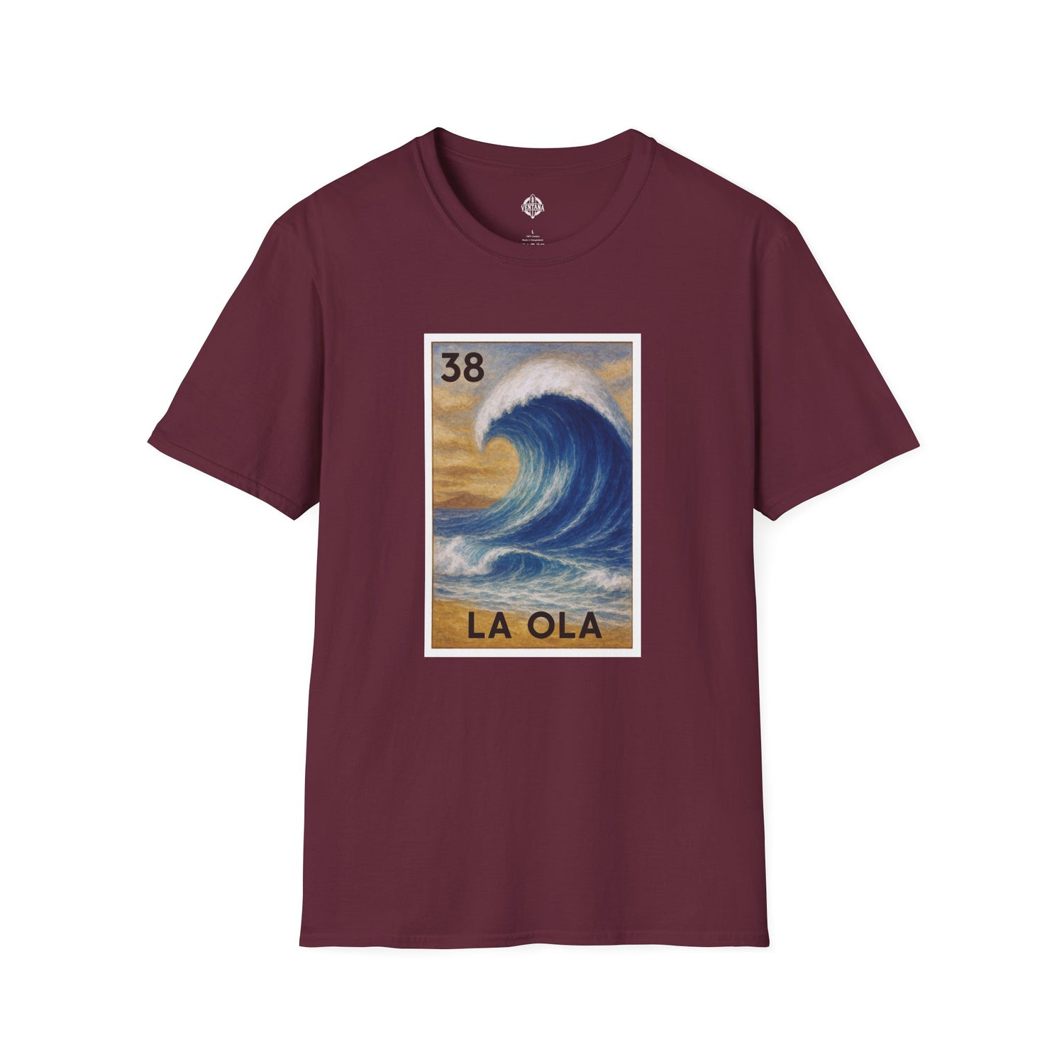 Wave Lotería Unisex - Soft Style U.S. Cotton T-Shirt (La Ola)