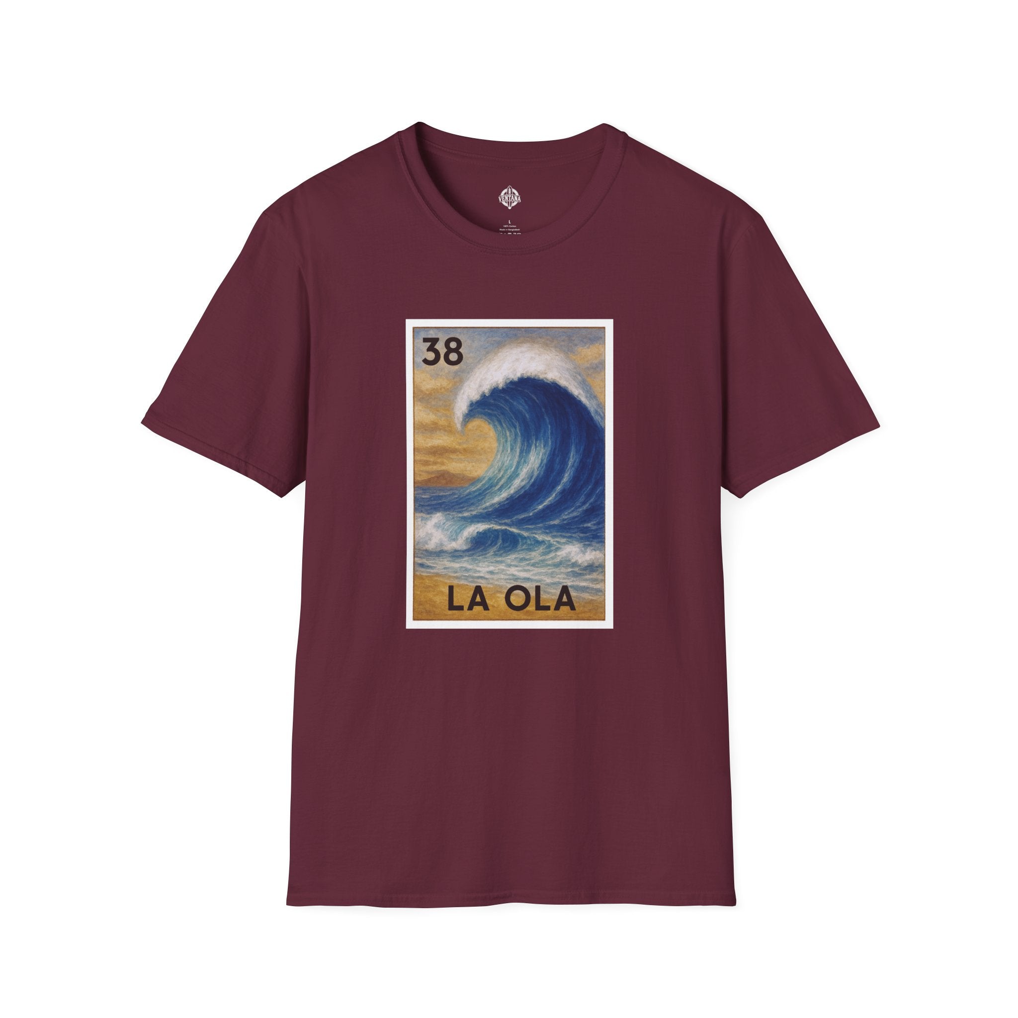 Wave Lotería Unisex - Soft Style U.S. Cotton T-Shirt (La Ola)