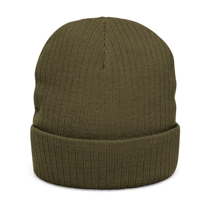Aptos Junior High Surf Team - Embroidered Unisex Ribbed Knit Beanie with Recycled Polyester