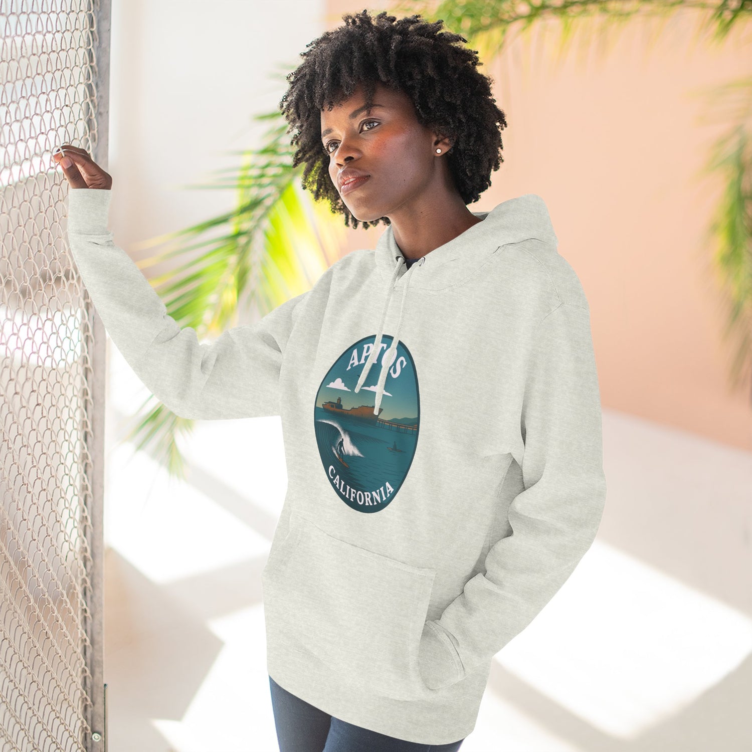 Aptos California Classic Unisex - Pull-Over Cotton Blend Fleece Hoodie