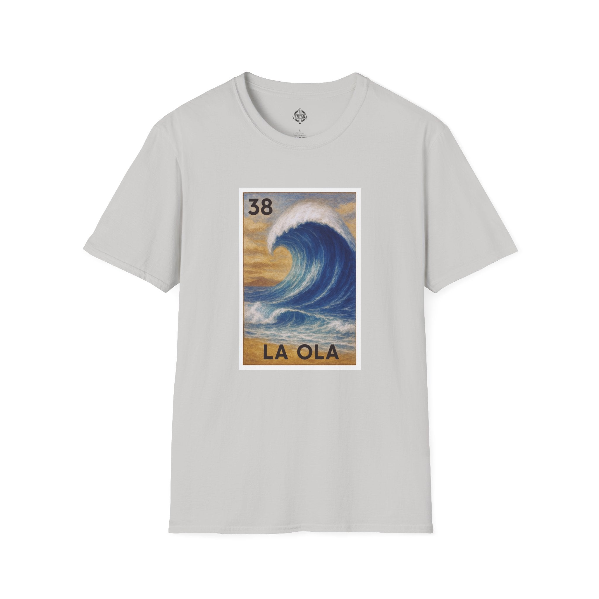 Wave Lotería Unisex - Soft Style U.S. Cotton T-Shirt (La Ola)