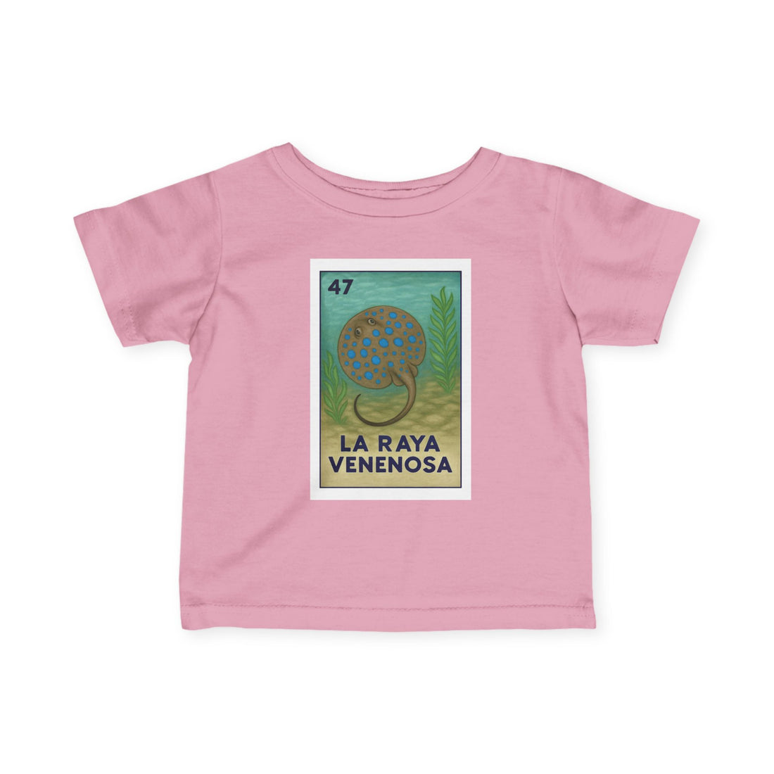 Stingray Lotería - Infant 100% Cotton T-Shirt (La Orca)