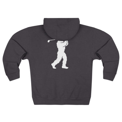Ventana Golfsquatch Unisex - Zip Cotton Blend Fleece Hoodie
