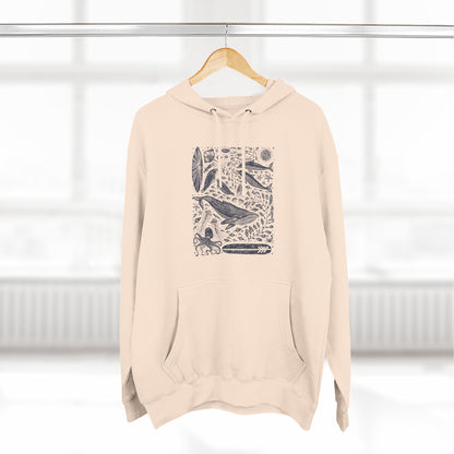 Ventana Marine Life by Lili Arnold Unisex - Pull-Over Cotton Blend Fleece Hoodie