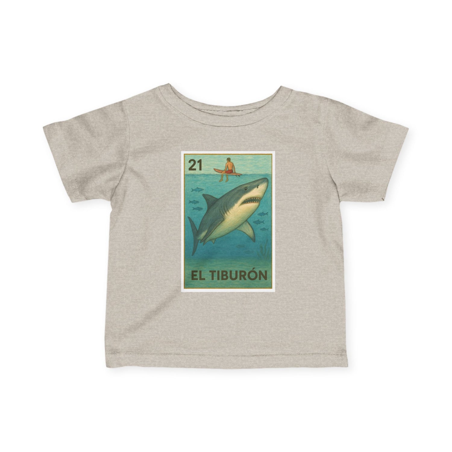 Shark Lotería - Infant 100% Cotton T-Shirt (El Tiburón)