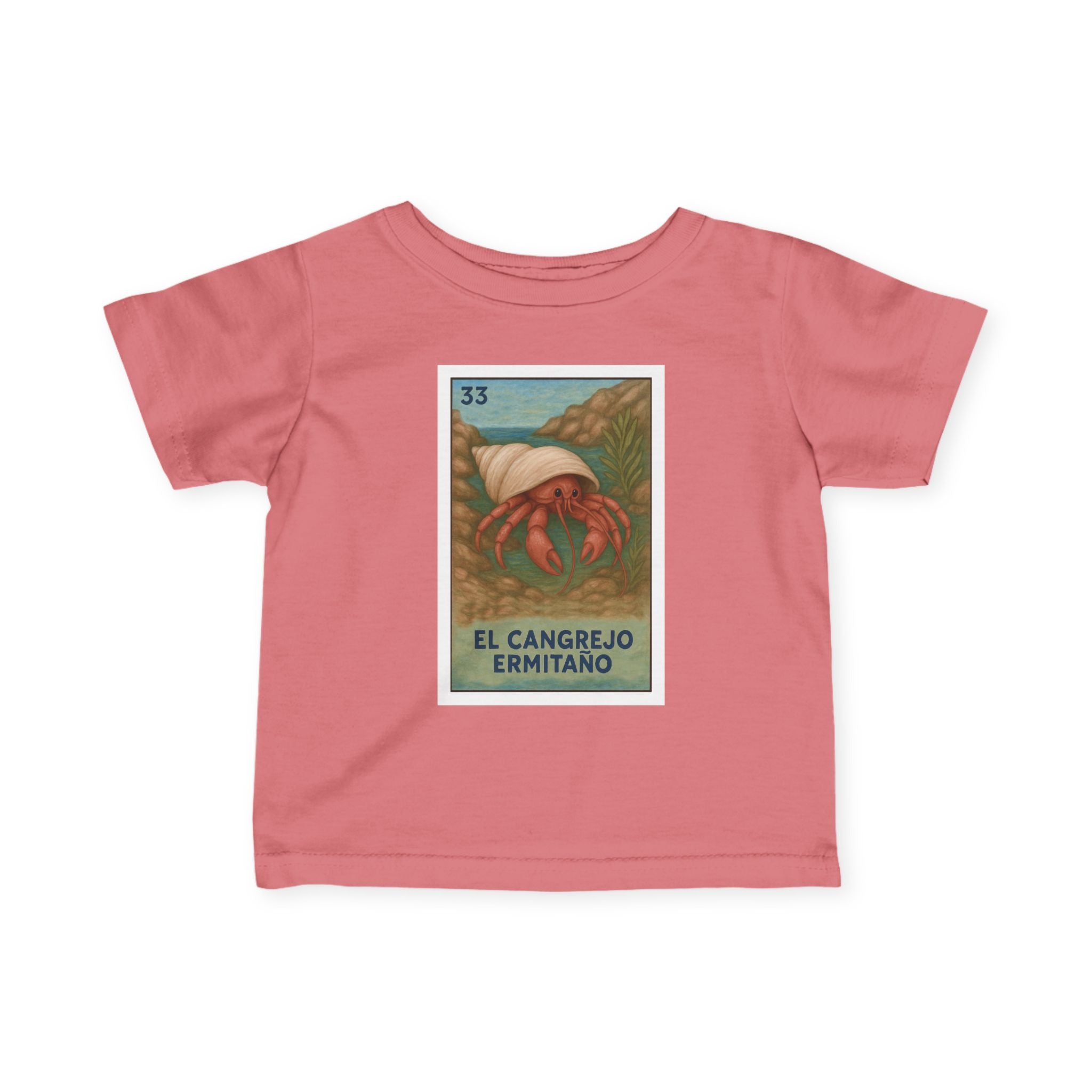 Hermit Crab Lotería - Infant 100% Cotton T-Shirt (El Cangrejo Ermitaño)