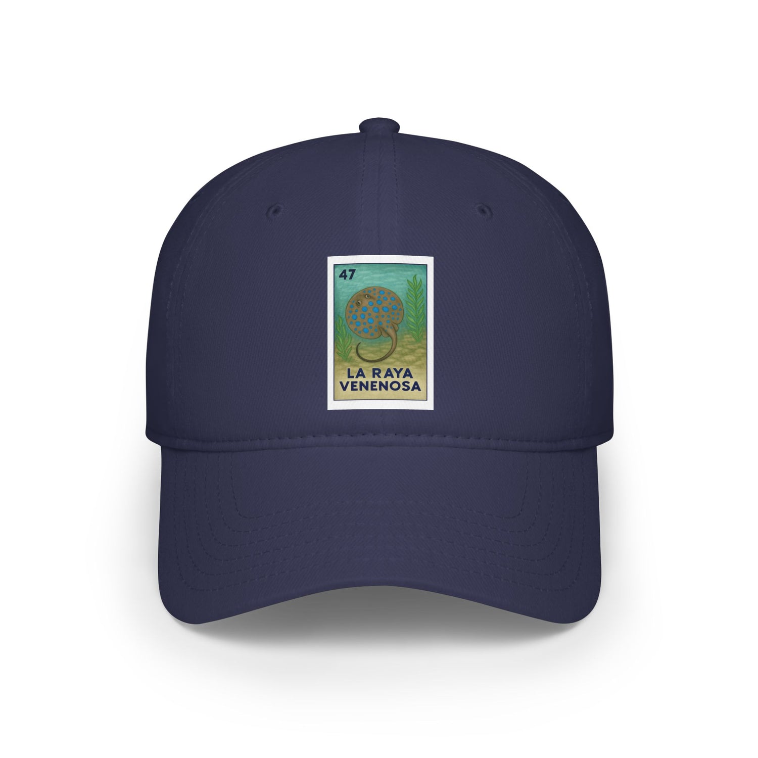Stingray Lotería Unisex - 100% Cotton Baseball Cap (La Raya Venenosa)