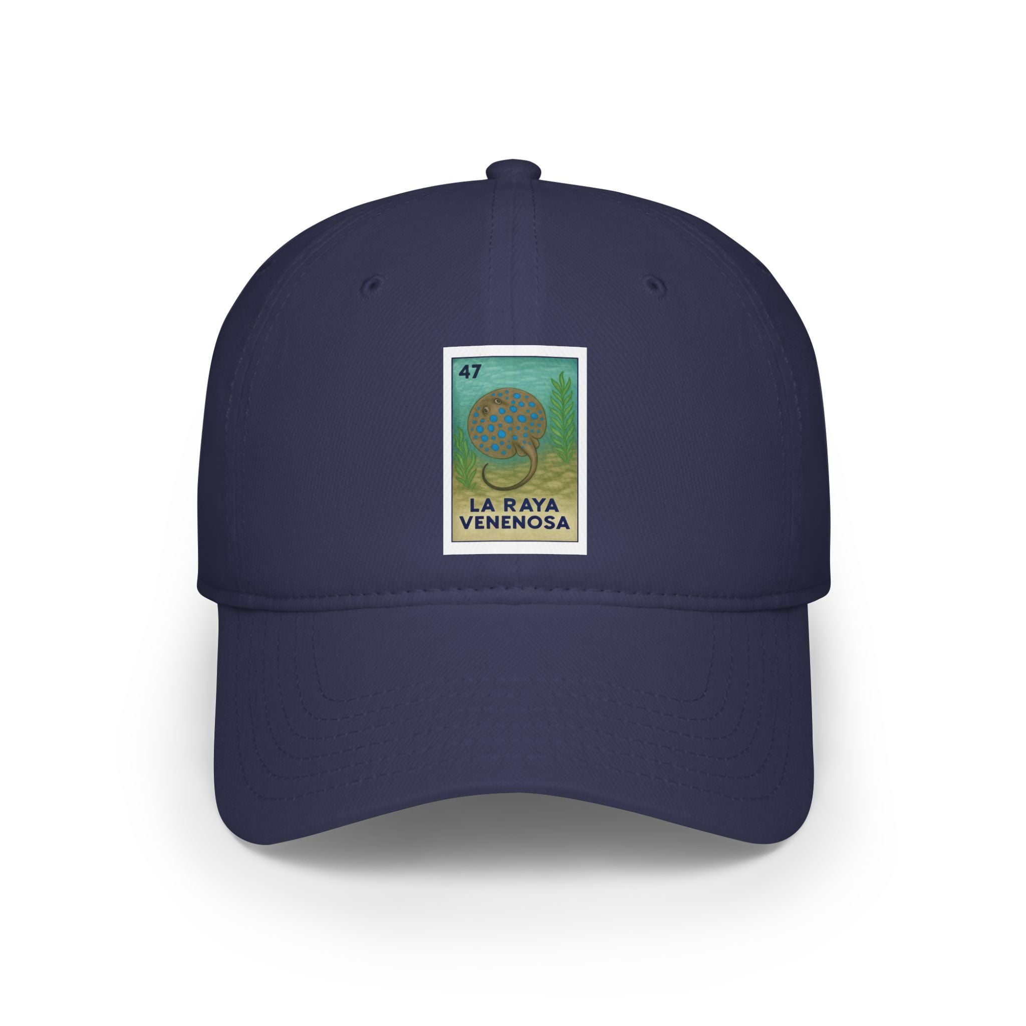 Stingray Lotería Unisex - 100% Cotton Baseball Cap (La Raya Venenosa)