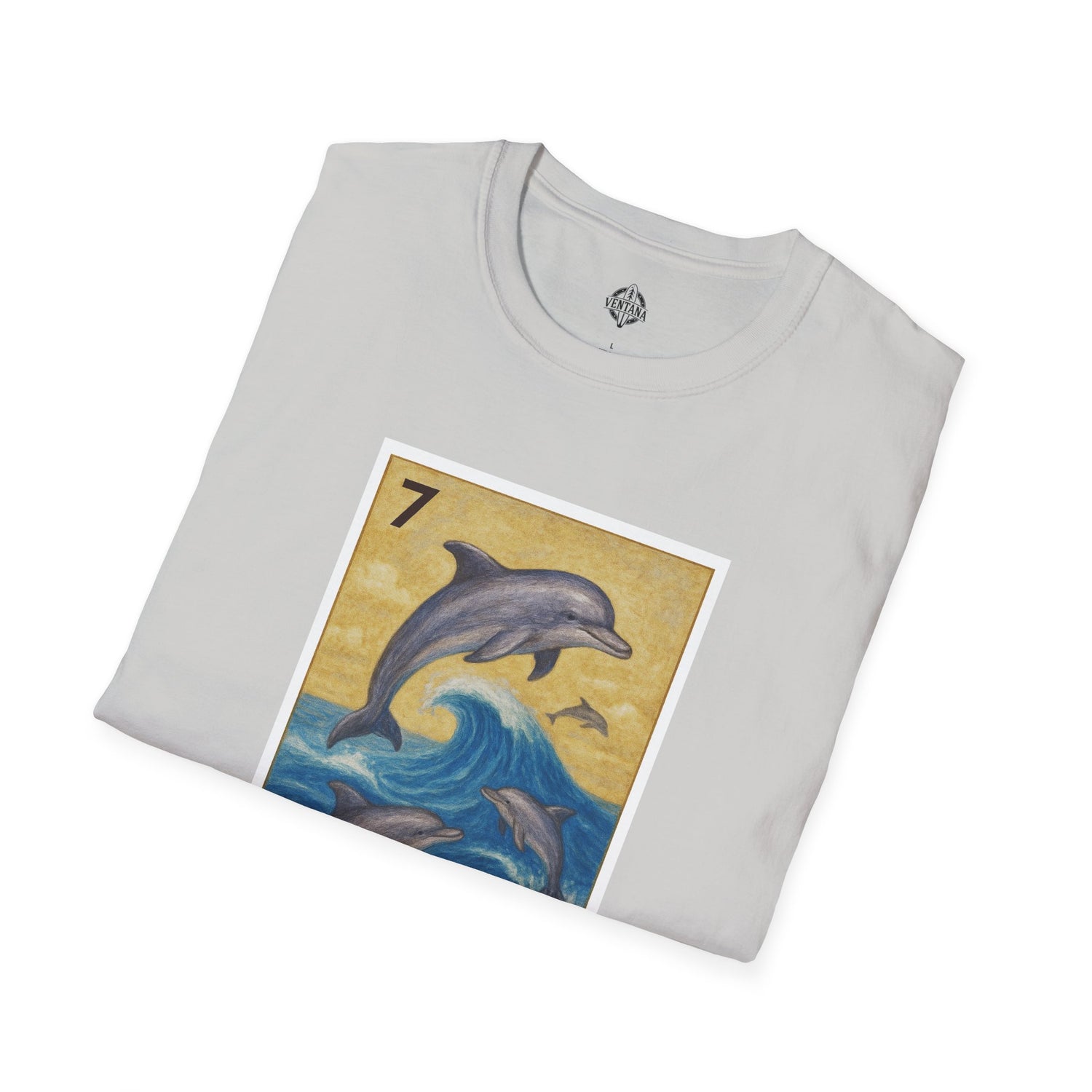 Dolphin Lotería Unisex - Soft Style U.S. Cotton T-Shirt (El Delfín)