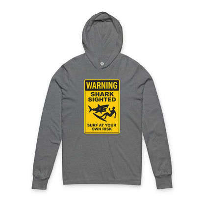Shark Sighted Team Unisex - Cotton Long Sleeve Hooded T-Shirt