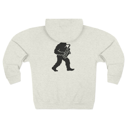 Ventana Saxsquatch Unisex - Zip Cotton Blend Fleece Hoodie